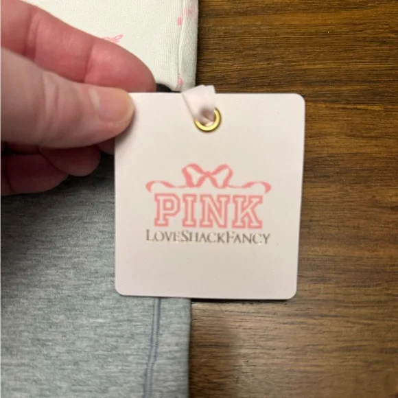 PINK Victoria's Secret Love Shack Fancy Cotton Foldover Micro Shorts Size XS - Picture 8 of 8